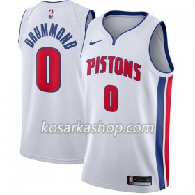 Dres Detroit Pistons Andre Drummond 0 Nike 2017-18 Bijela Swingman